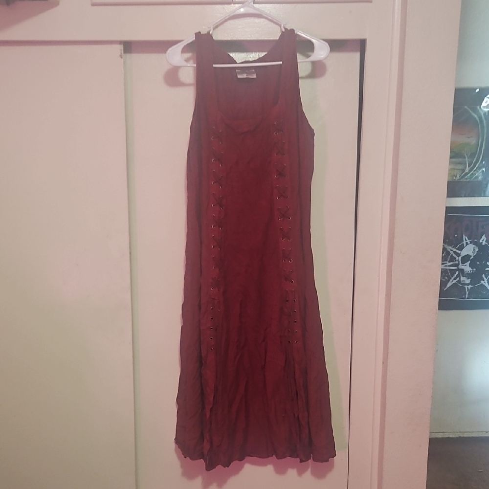 Casual Red Pleated Halter Maxi Dress- Holy Clothing Amelia Maxi
